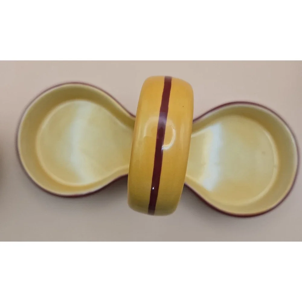 Cruets With‎ Stand Oil And Viniger 3 Piece Ceramic Pfaltzaraff